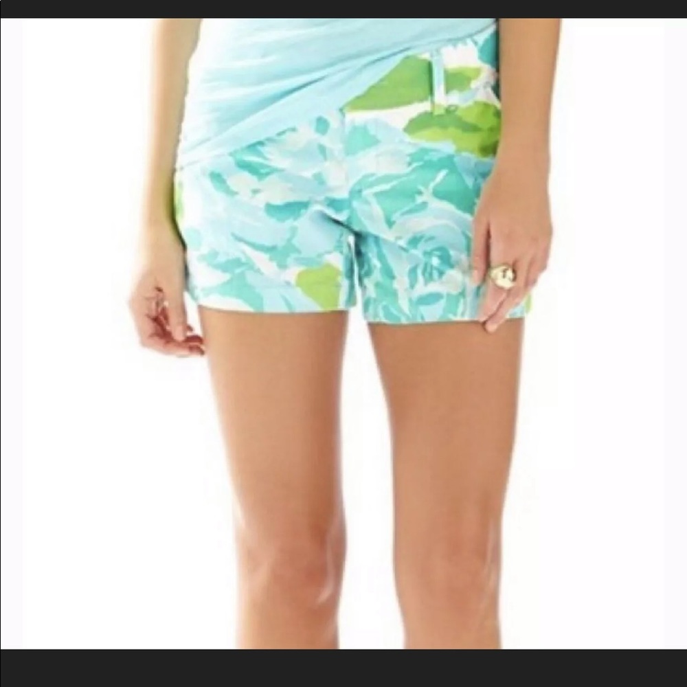 Lilly Pulitzer Pool Blue Callahan Shorts 00